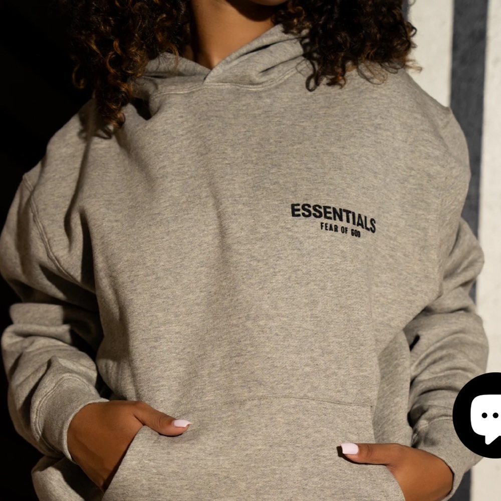 Fear of God Essentials Gray Hoodie Brand New